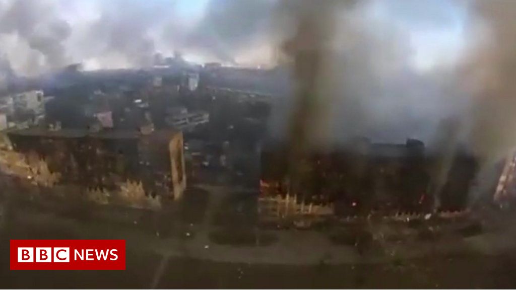 Drone shots show Mariupol devastated by fighting