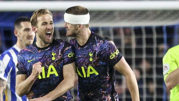Kane goal helps Spurs win at Brighton
