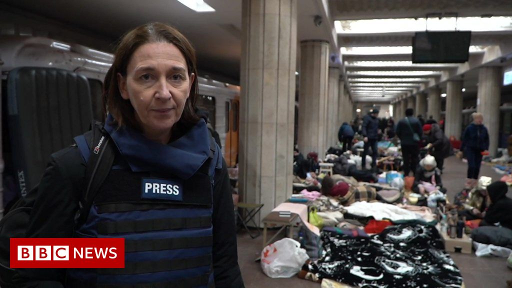 Kharkiv residents sheltering underground for second week