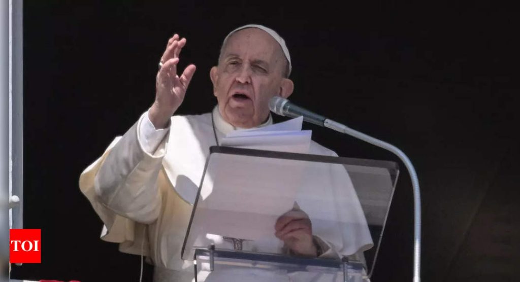Pope, in toughest comments yet, calls Ukraine invasion ‘armed aggression’ – Times of India