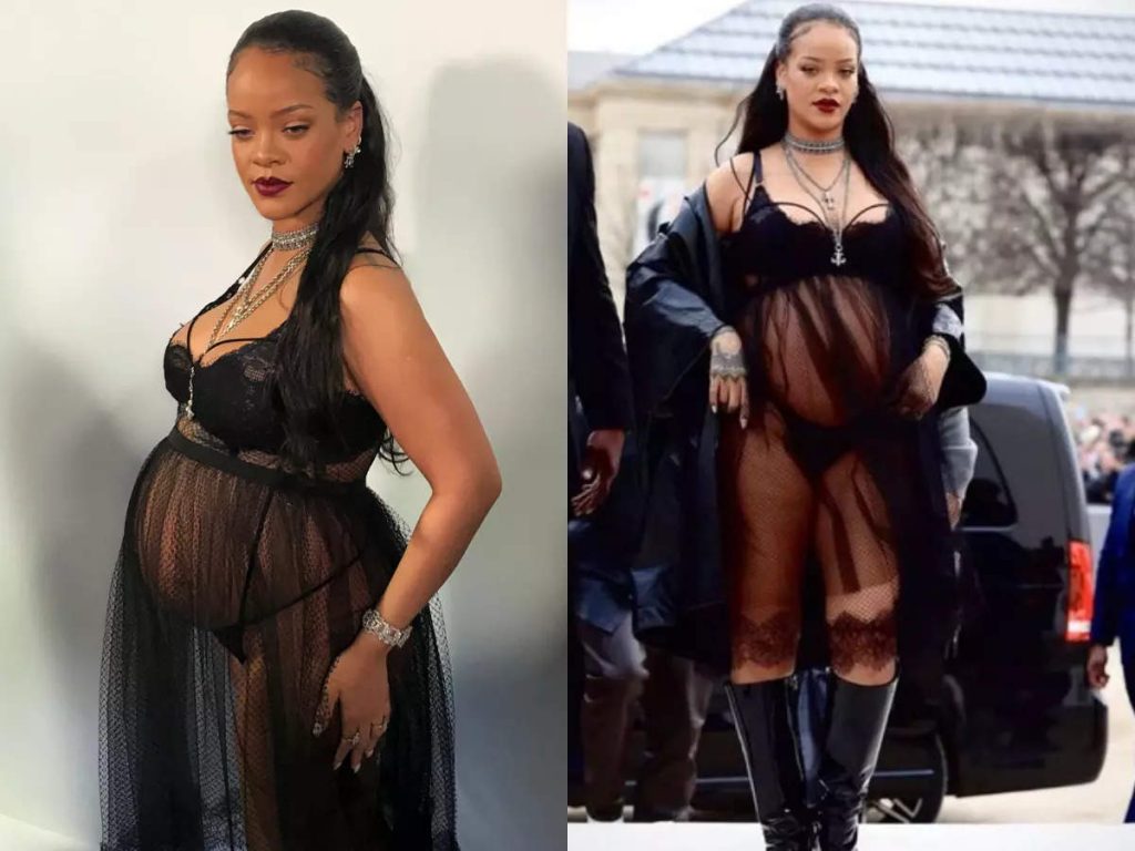 Pregnant Rihanna bares all in her raciest maternity dress  | The Times of India