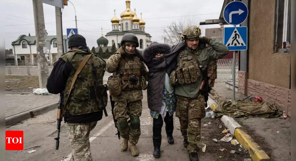 Russia hits Ukraine from air, land and sea as civilians try to flee – Times of India