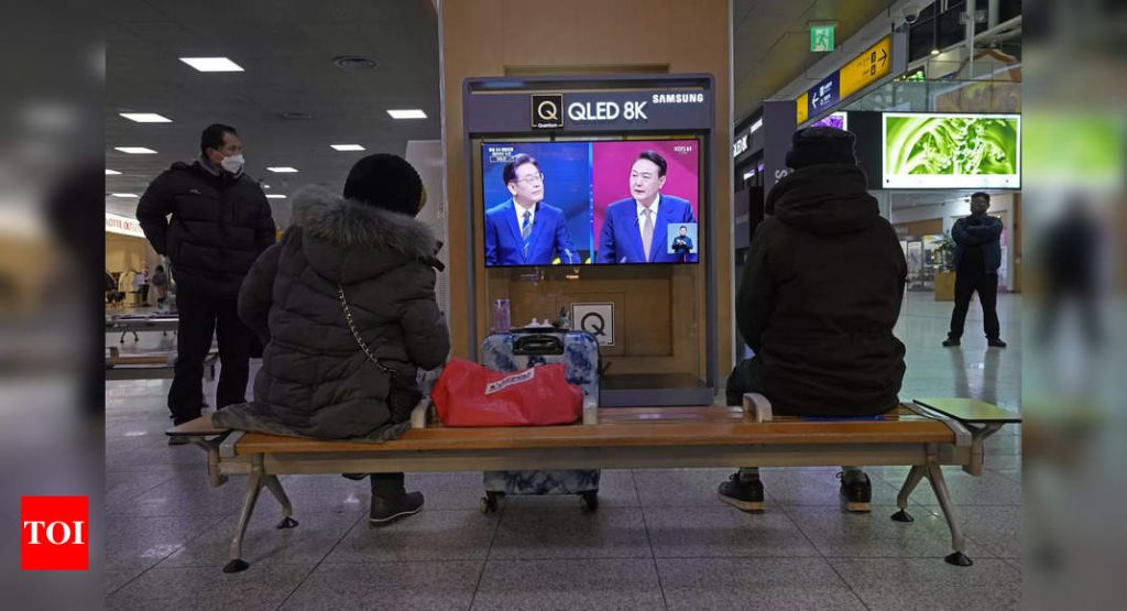 South Korea votes in the tight presidential race with inequality to be the top concern – Times of India