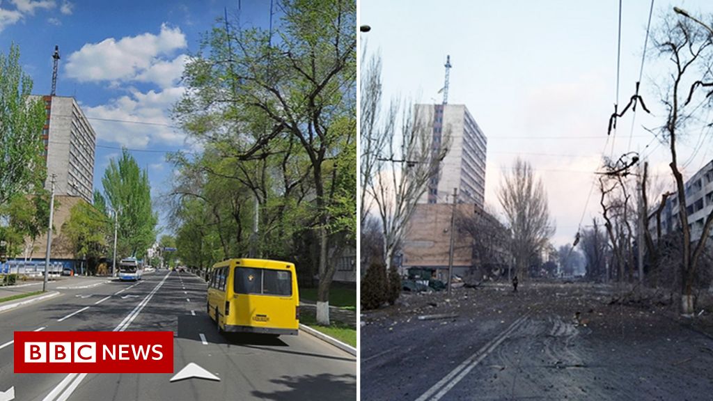 Ukraine war: Images reveal scale of destruction in Mariupol