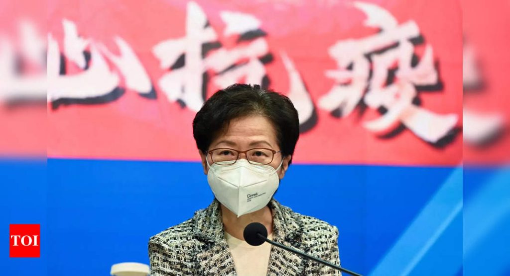 hong kong:  Hong Kong leader plans to reopen city after controlling latest COVID outbreak – Times of India