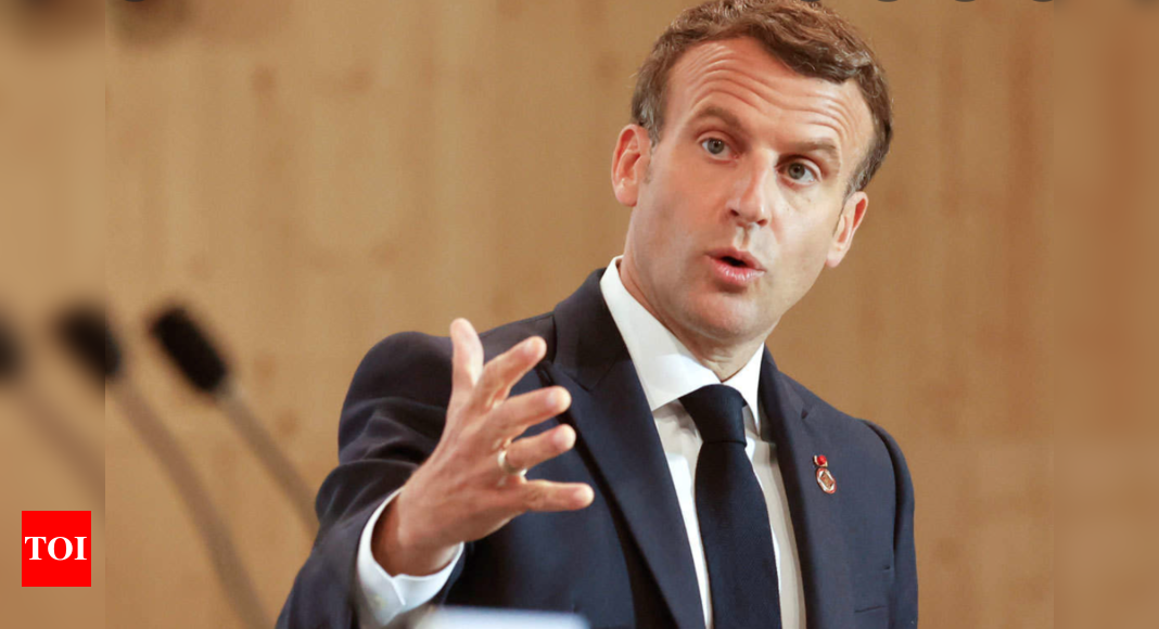 macron French President Macron confirms bid for second term