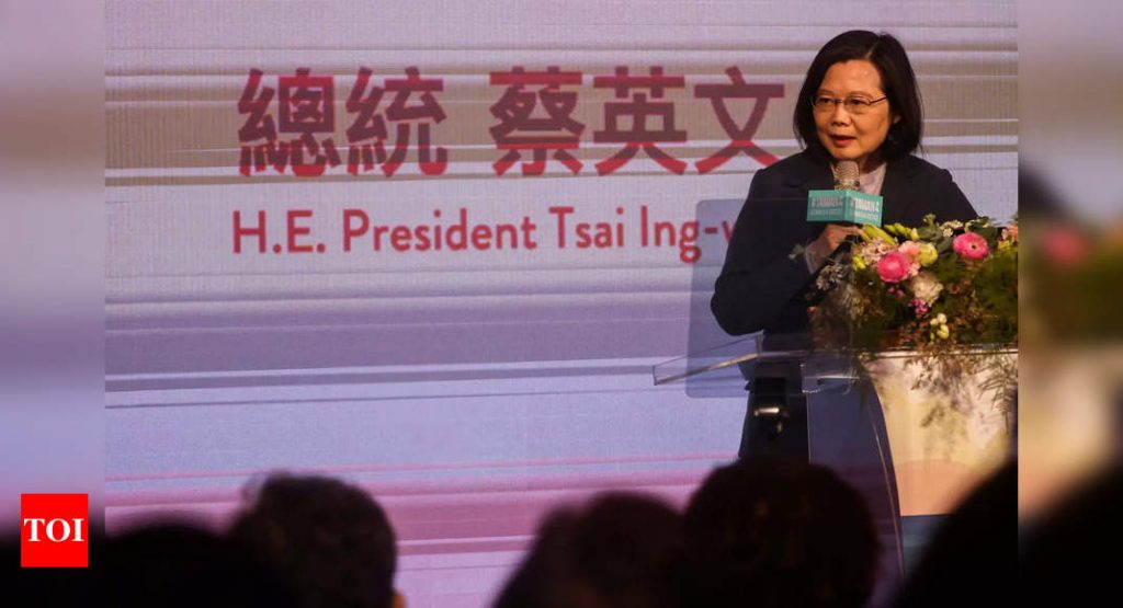 taiwan:  Taiwan president sees lesson in Ukraine war – Times of India